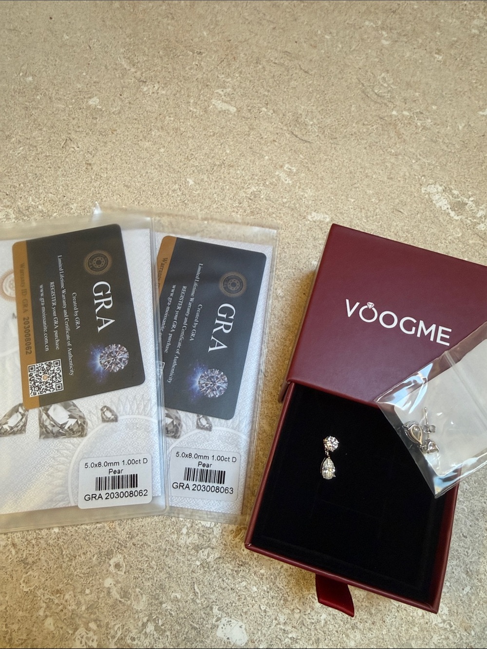 Pear Drop Moissanite Earrings